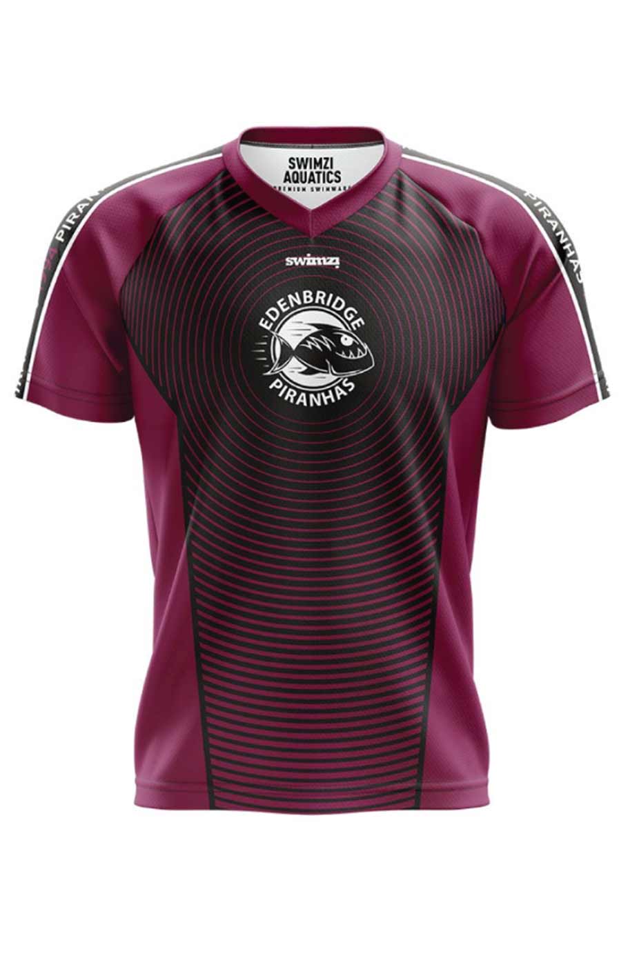 Edenbridge Piranhas SC Kids Unisex Polyester Club Shirt - V-Neck image 0
