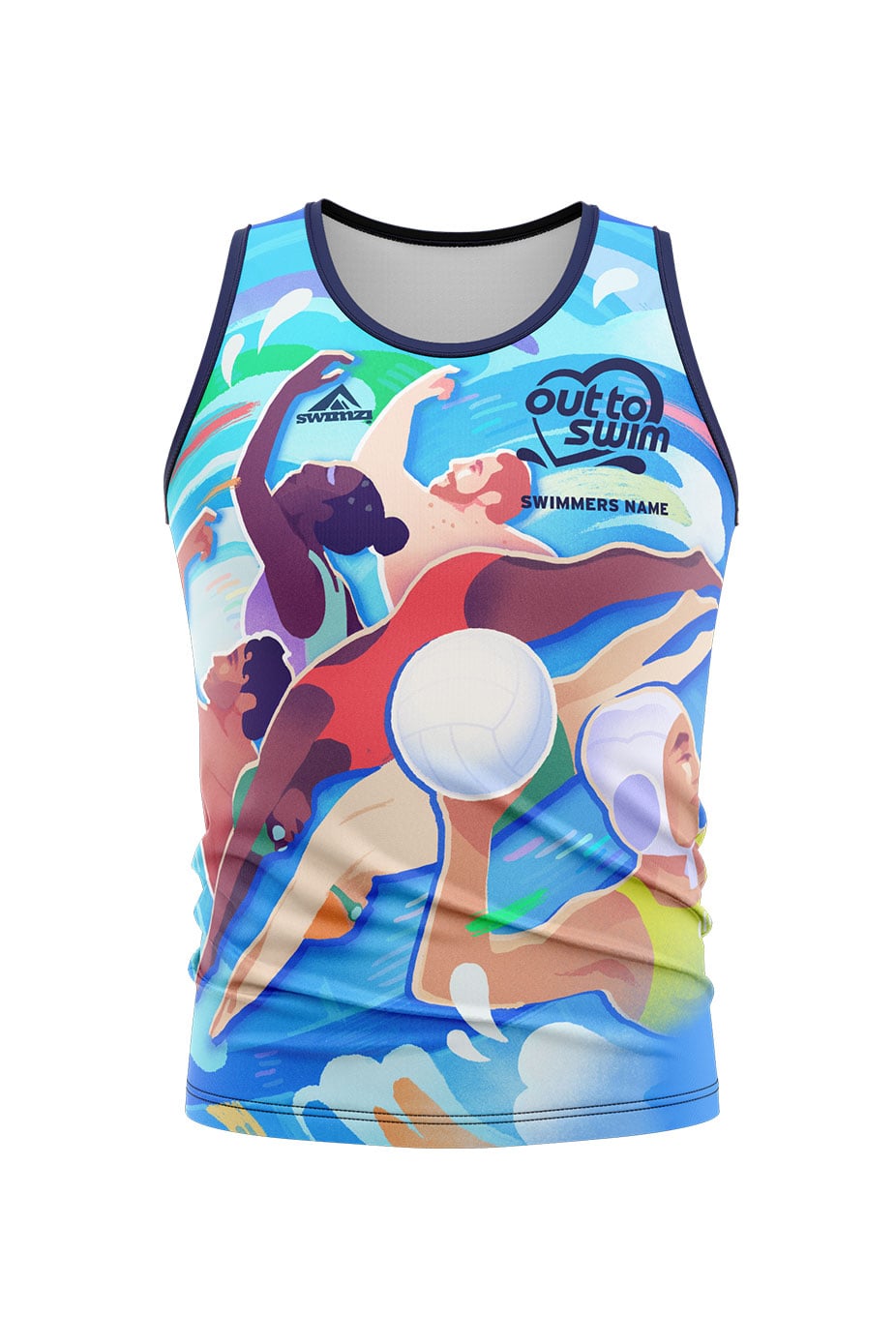 Out to Swim Kids Unisex Sports Vest image 0