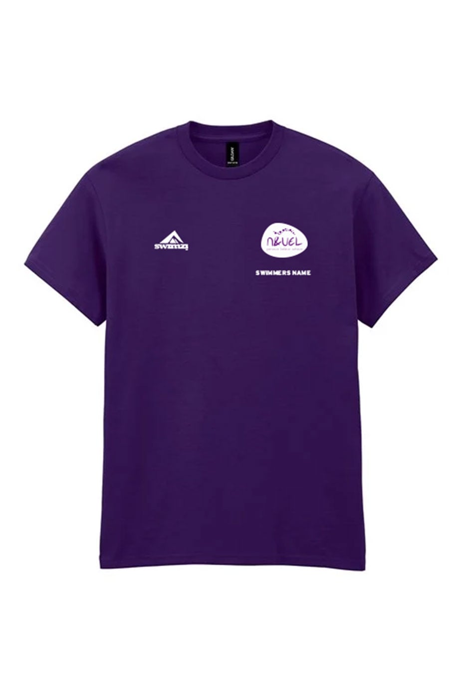 Newham & University of East London Swimming Club Adult Unisex Cotton Shirt - Crew Neck - Purple image 0