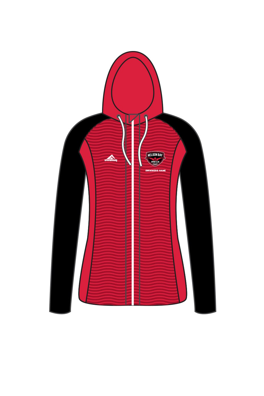 Nelson Bay Swim Club Kids Female Zipped Performance Hoodie image 0
