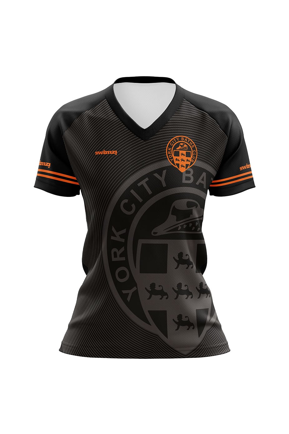 York City Baths Club Kids Female Polyester Club Shirt - V-Neck image 0