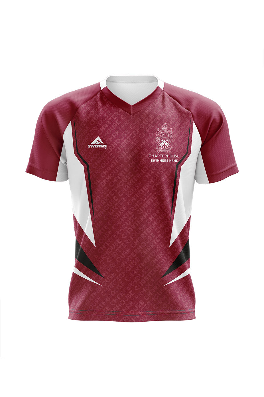 Schools Swimming Super League Kids Unisex Charterhouse Club Shirt - V-Neck image 0