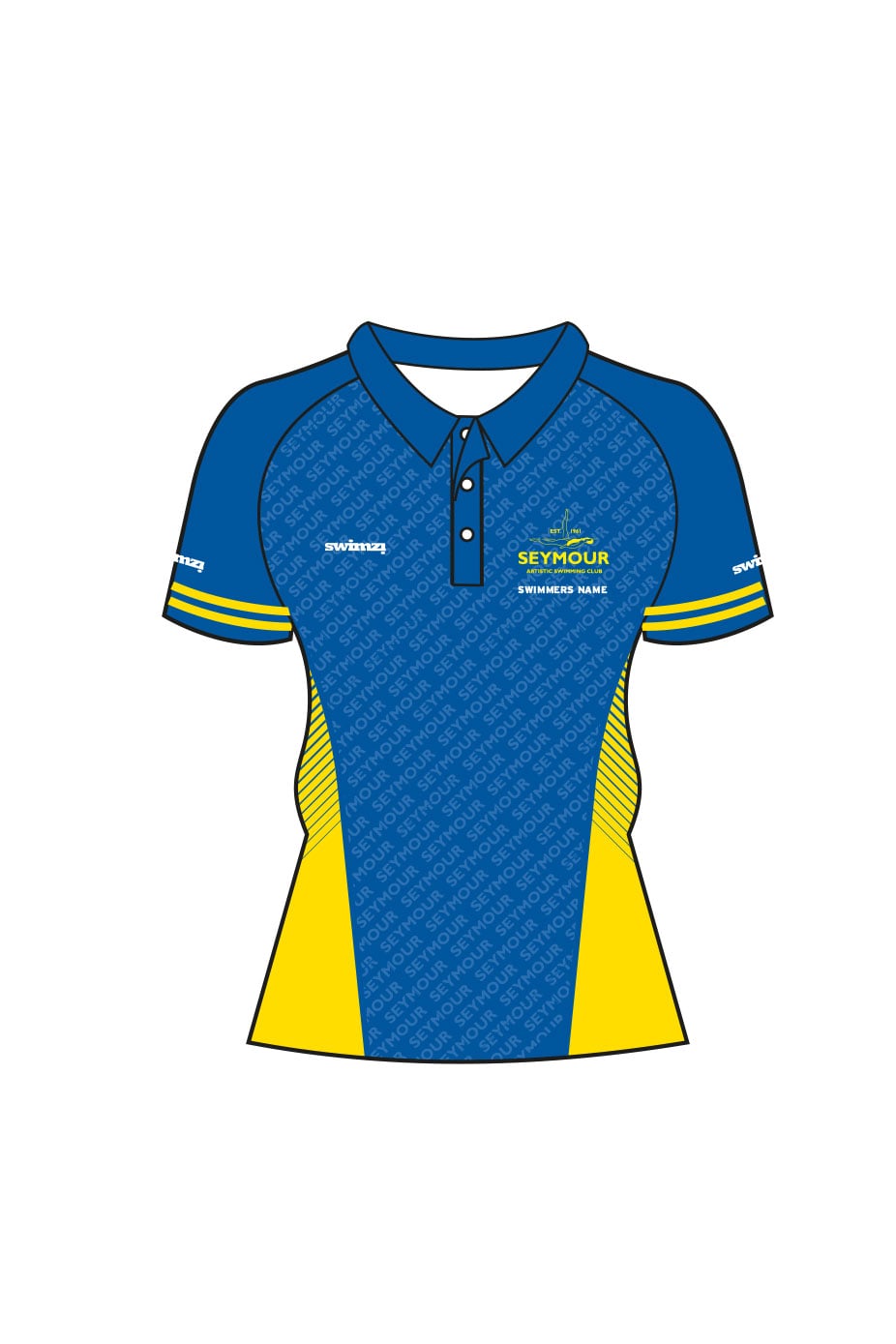 Seymour Artistic Swimming Club Kids Female Club Shirt - Polo Neck image 0