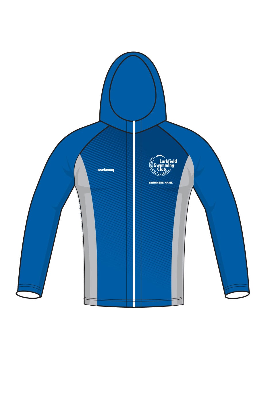 Larkfield Swimming Club Kids Unisex Zipped Performance Hoodie image 0