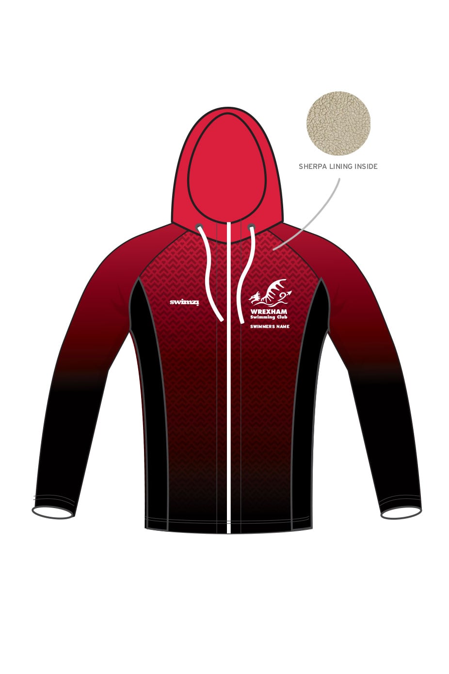 Wrexham SC Kids Unisex Winter Zipped Performance Hoodie image 0