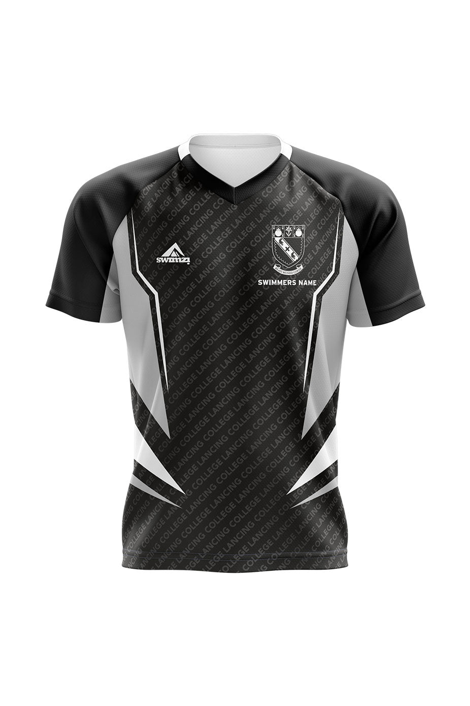 Schools Swimming Super League Kids Unisex Lancing College Club Shirt - V-Neck image 0