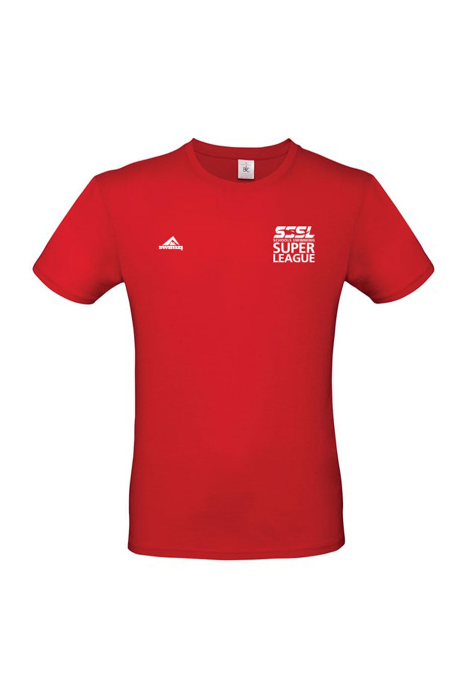 Schools Swimming Super League Adult Unisex SSSL Cotton Shirt - Crew Neck - Red image 0