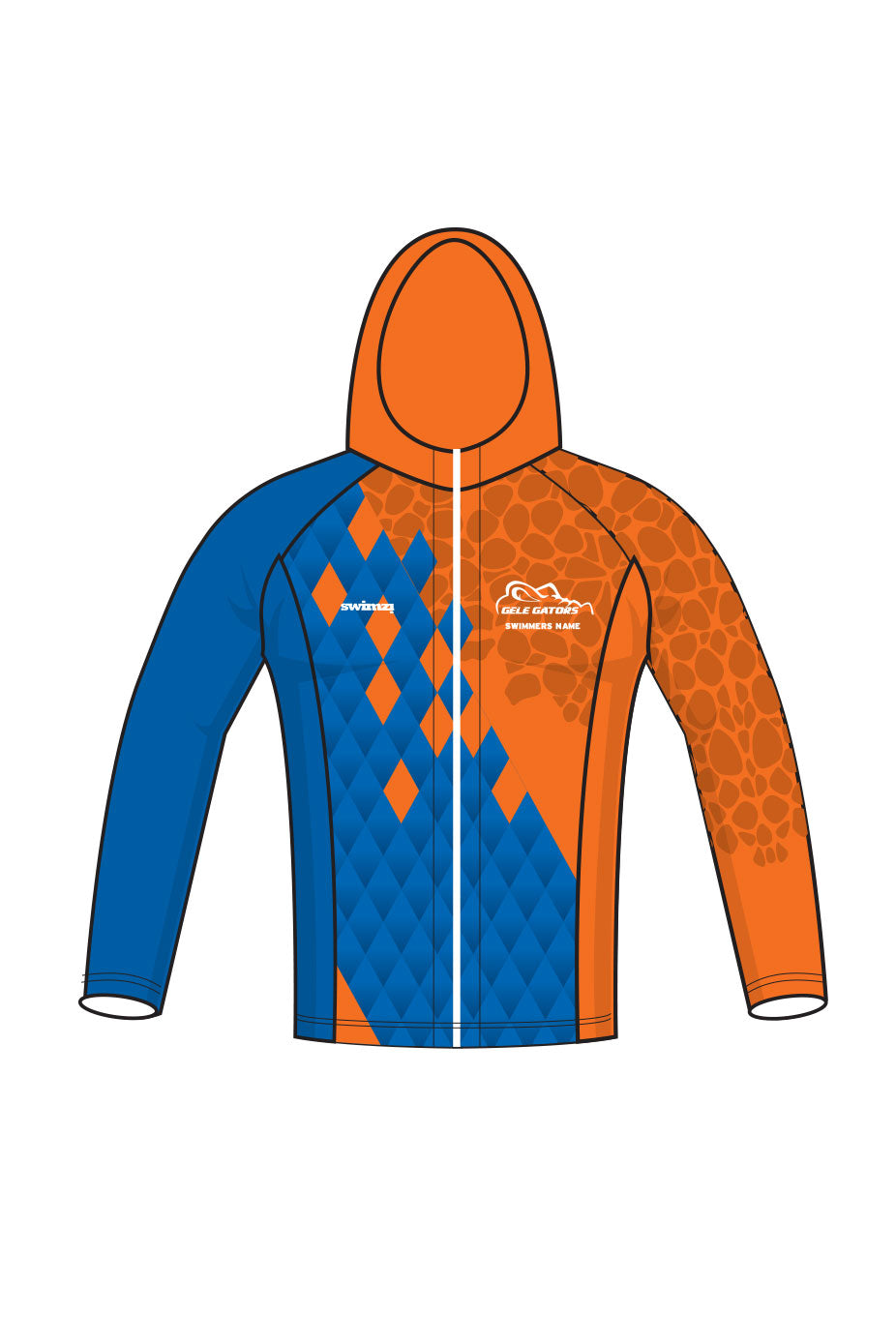 Gele Gators SC Kids Unisex Zipped Performance Hoodie image 0