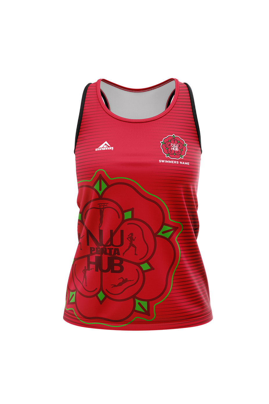 North West Pentathlon Hub Kids Female Sports Vest - Red image 0