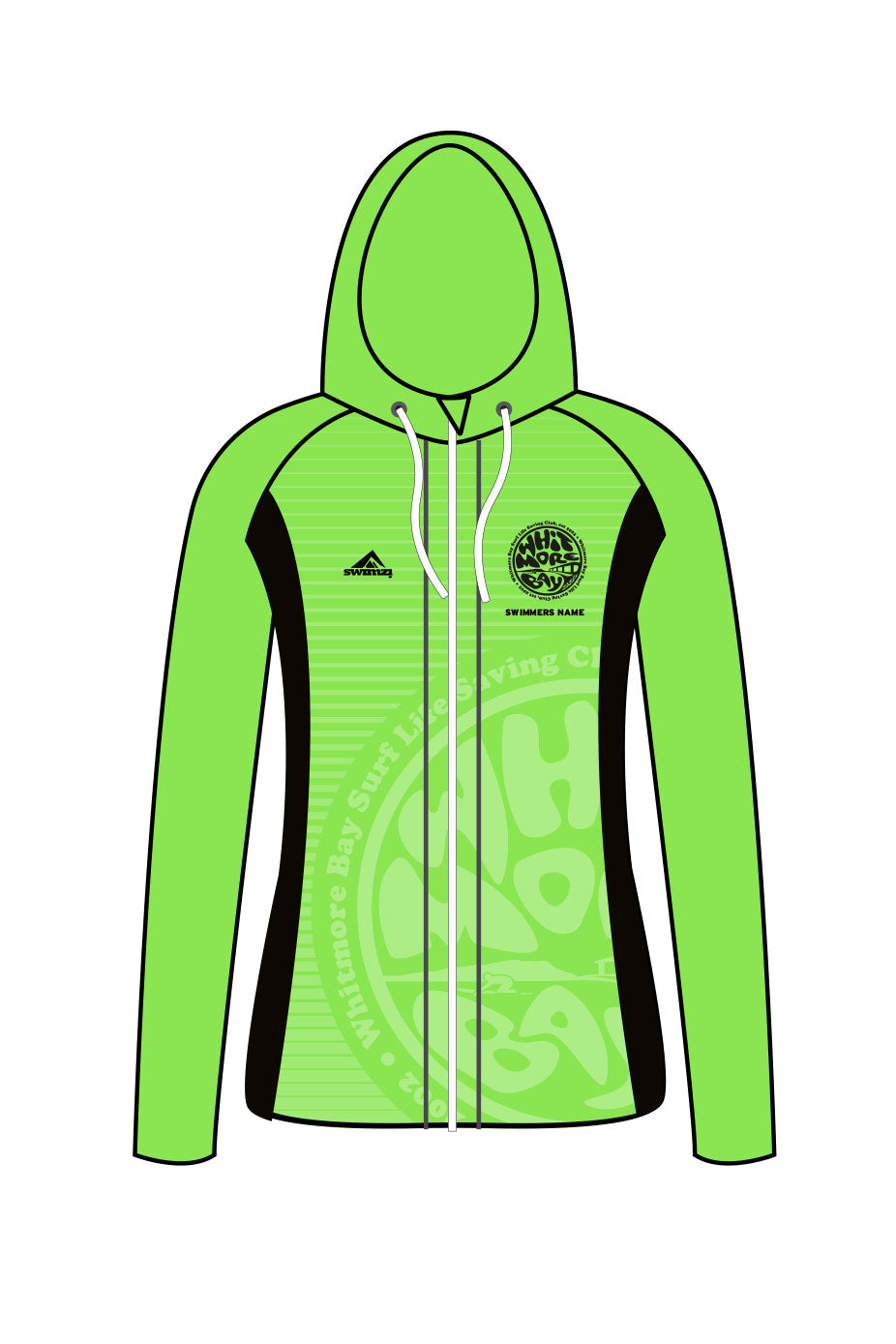 Whitmore Bay SLSC Kids Female Zipped Performance Hoodie image 0