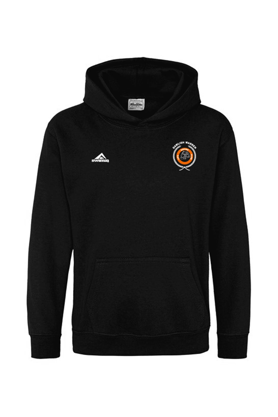 Dawlish Warren LSC Kids Unisex Black Cotton Pullover Hoodie image 0