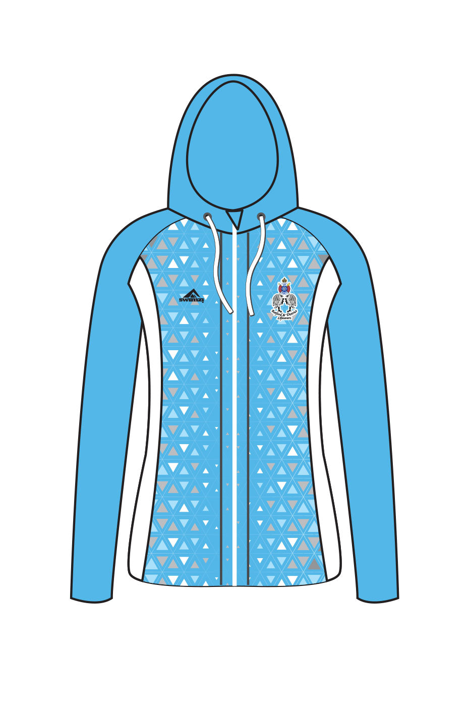 Retford amp District Lifesavers Kids Female Zipped Performance Hoodie image 0