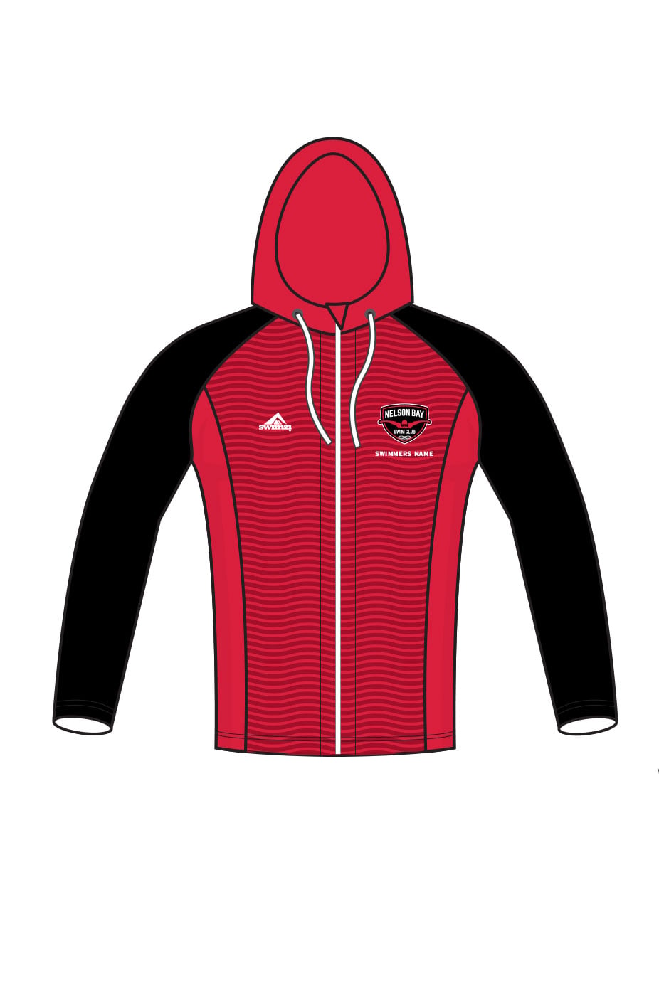 Nelson Bay Swim Club Kids Unisex Zipped Performance Hoodie image 0