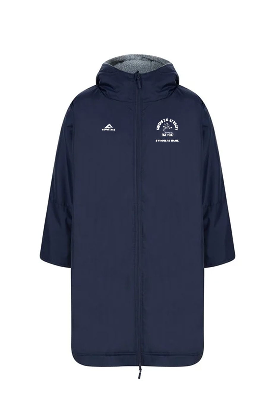 St Neots Swan SC Adult Unisex Swimzi Team Robe - Navy image 0