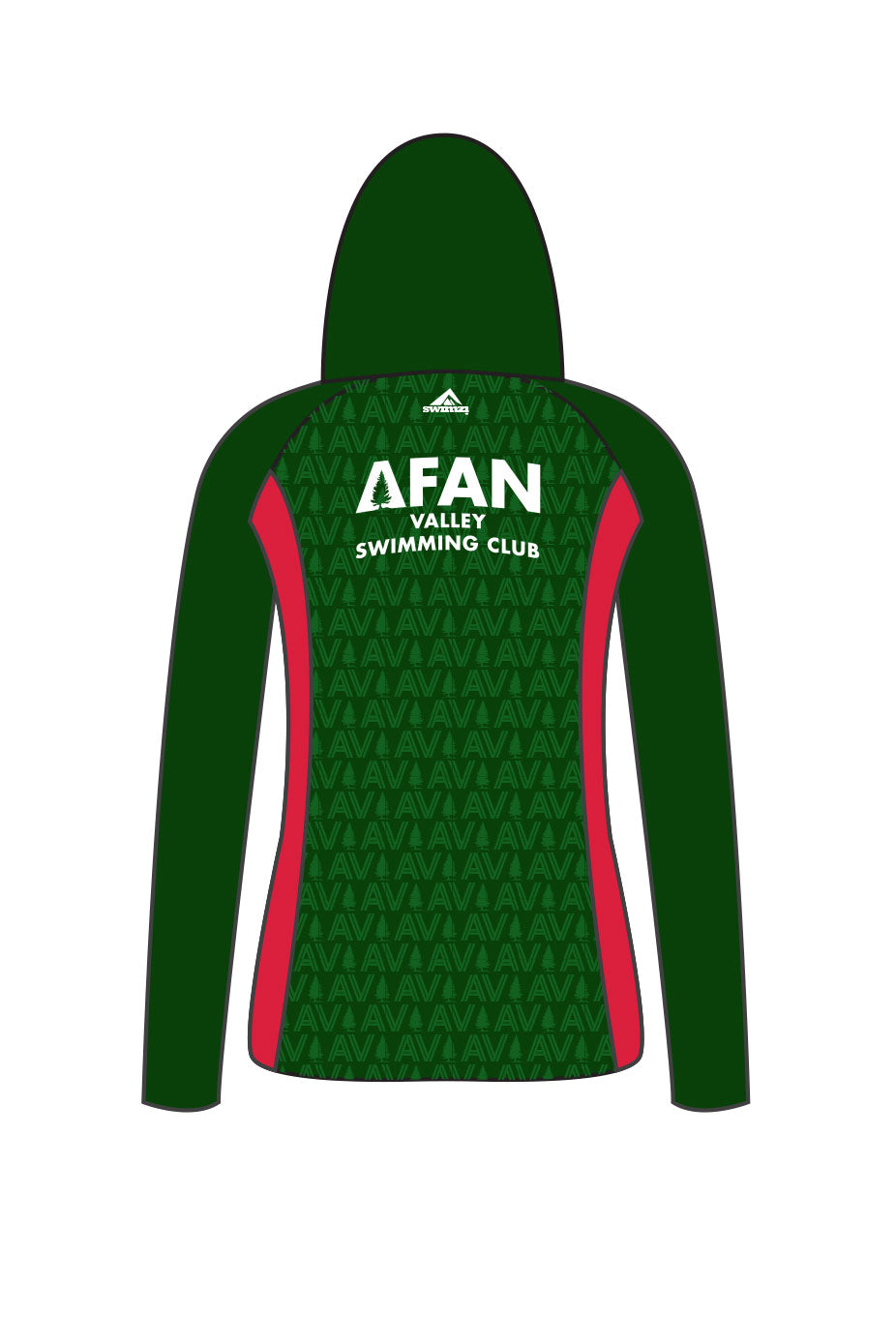 Afan Valley SC Kids Female Zipped Performance Hoodie