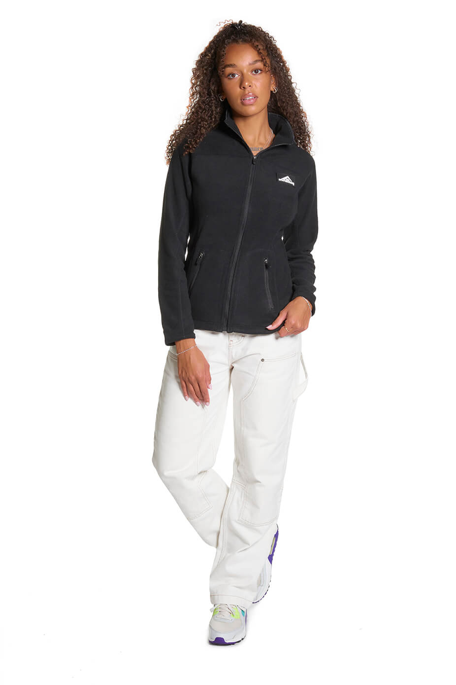 Black Micro Fleece Zipper