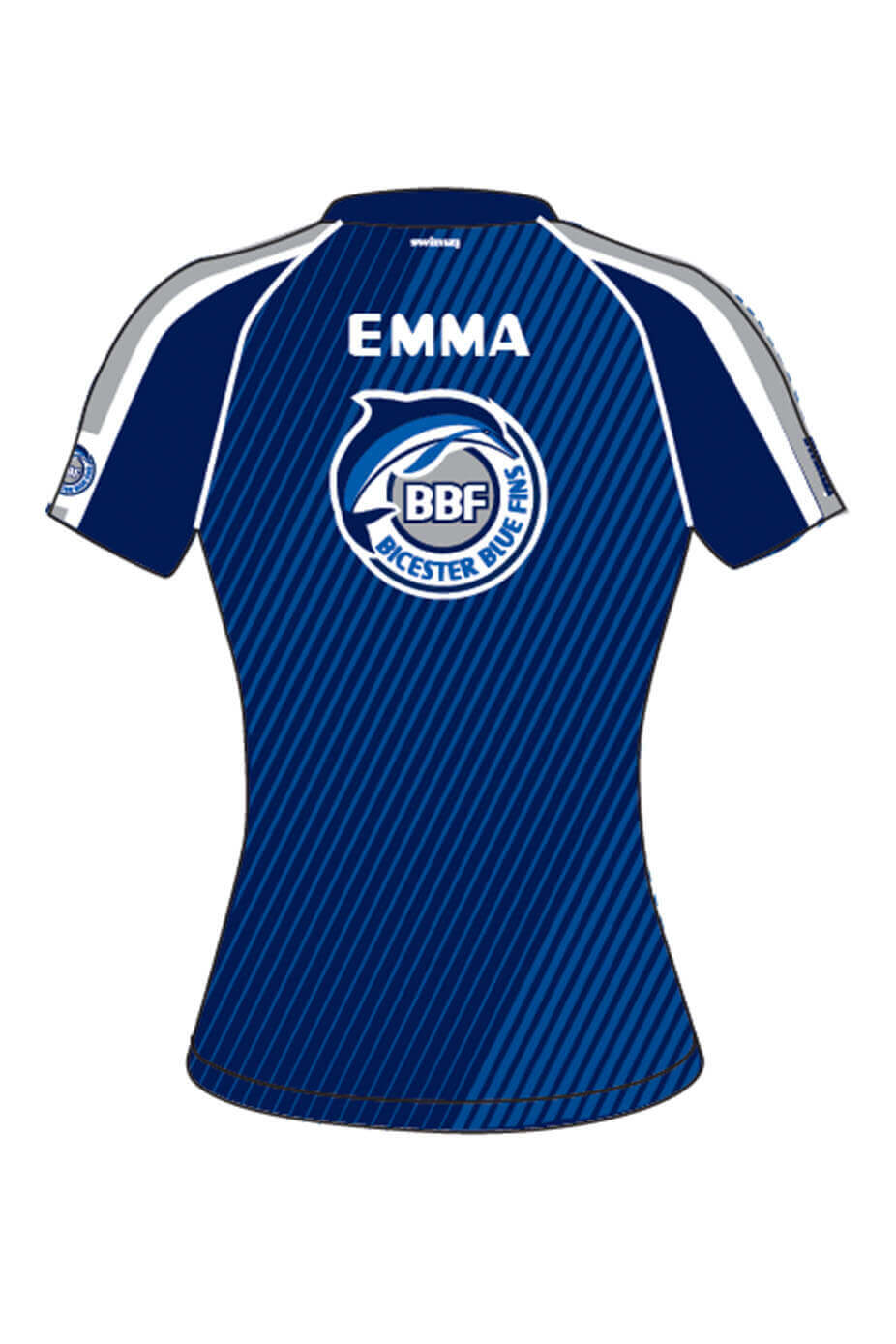 Bicester Blue Fins SC Kids Female Polyester Club Shirt V Neck