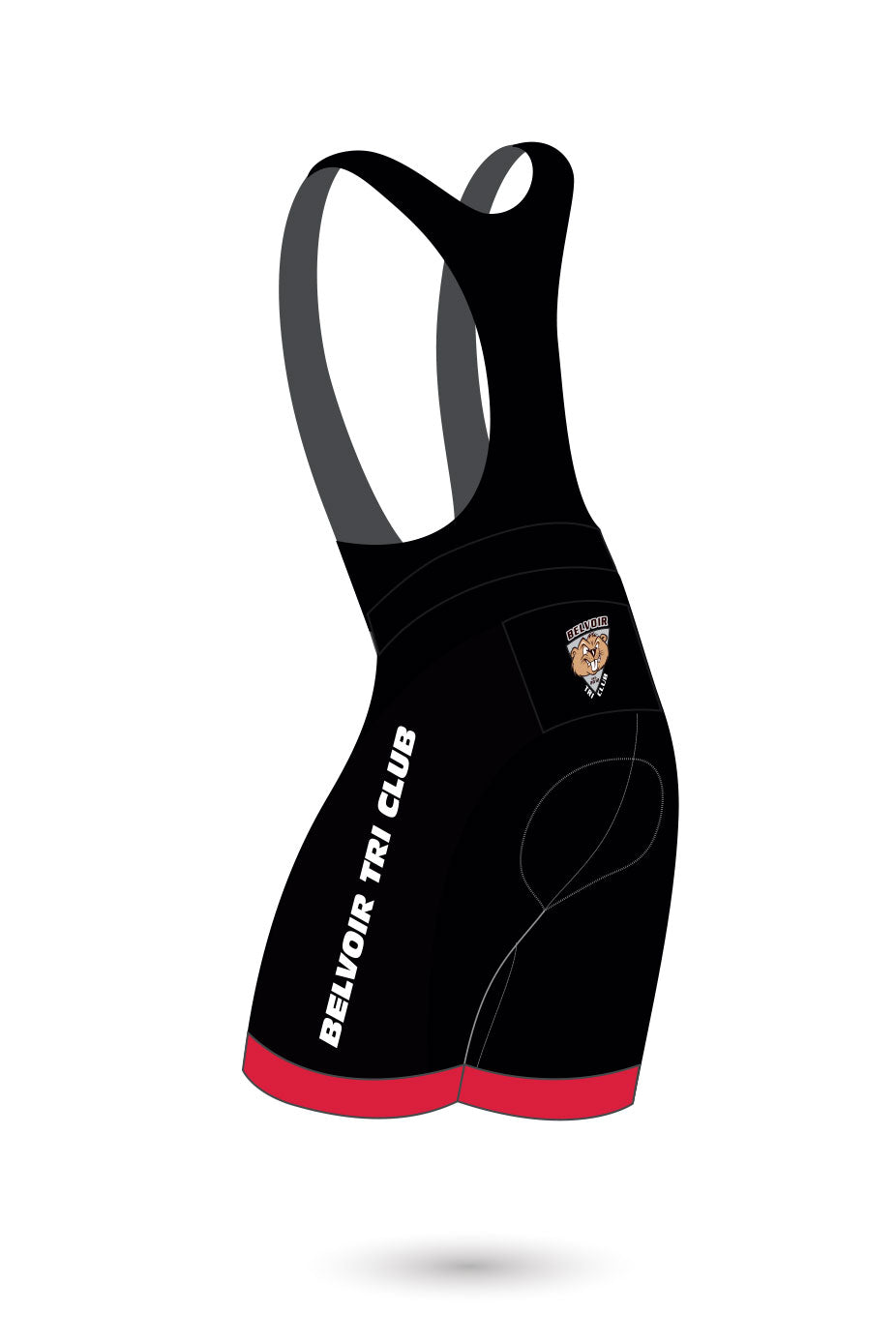 Belvoir Tri Club Kids Unisex Bib Shorts
