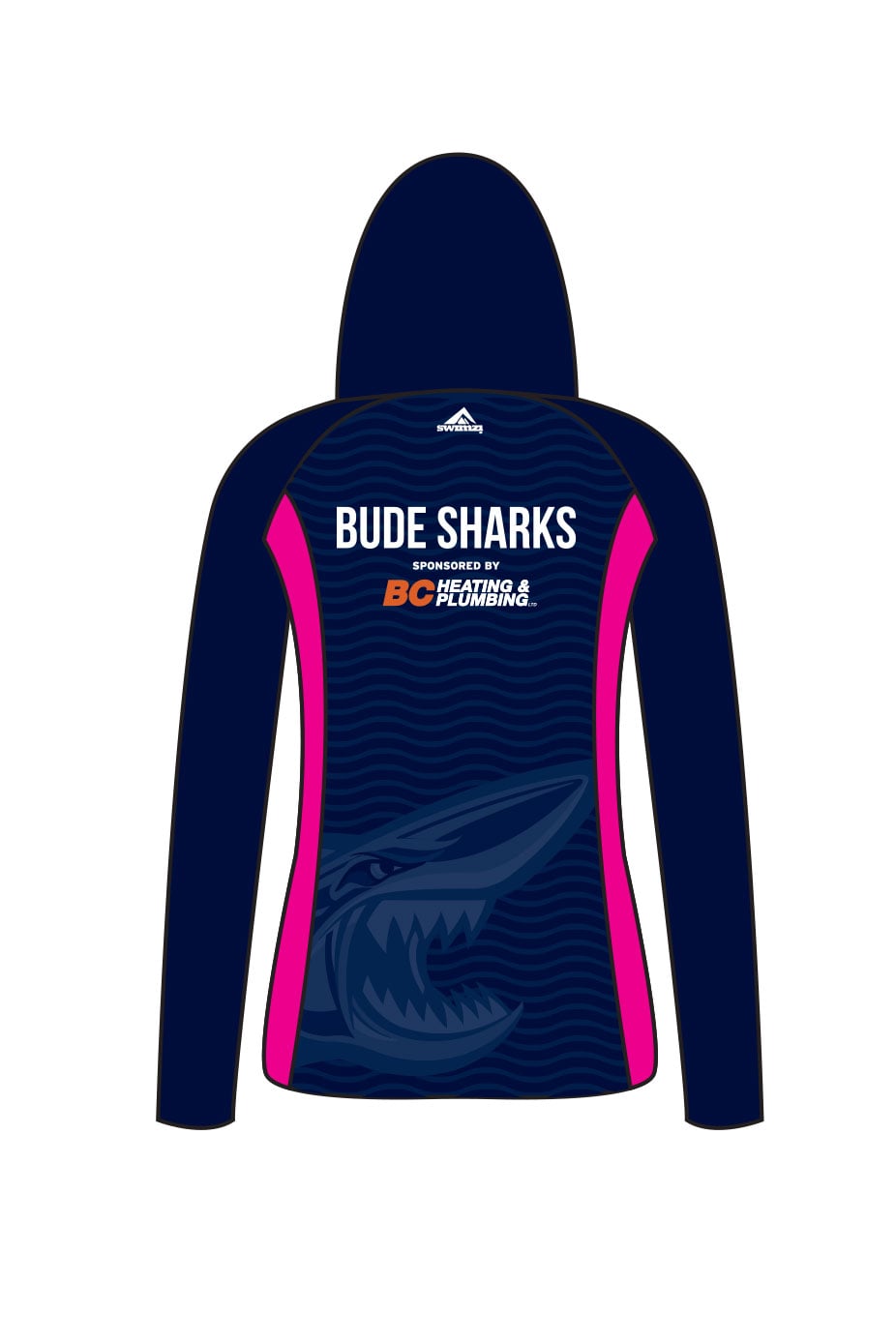 Bude Sharks Kids Female Zipped Performance Hoodie