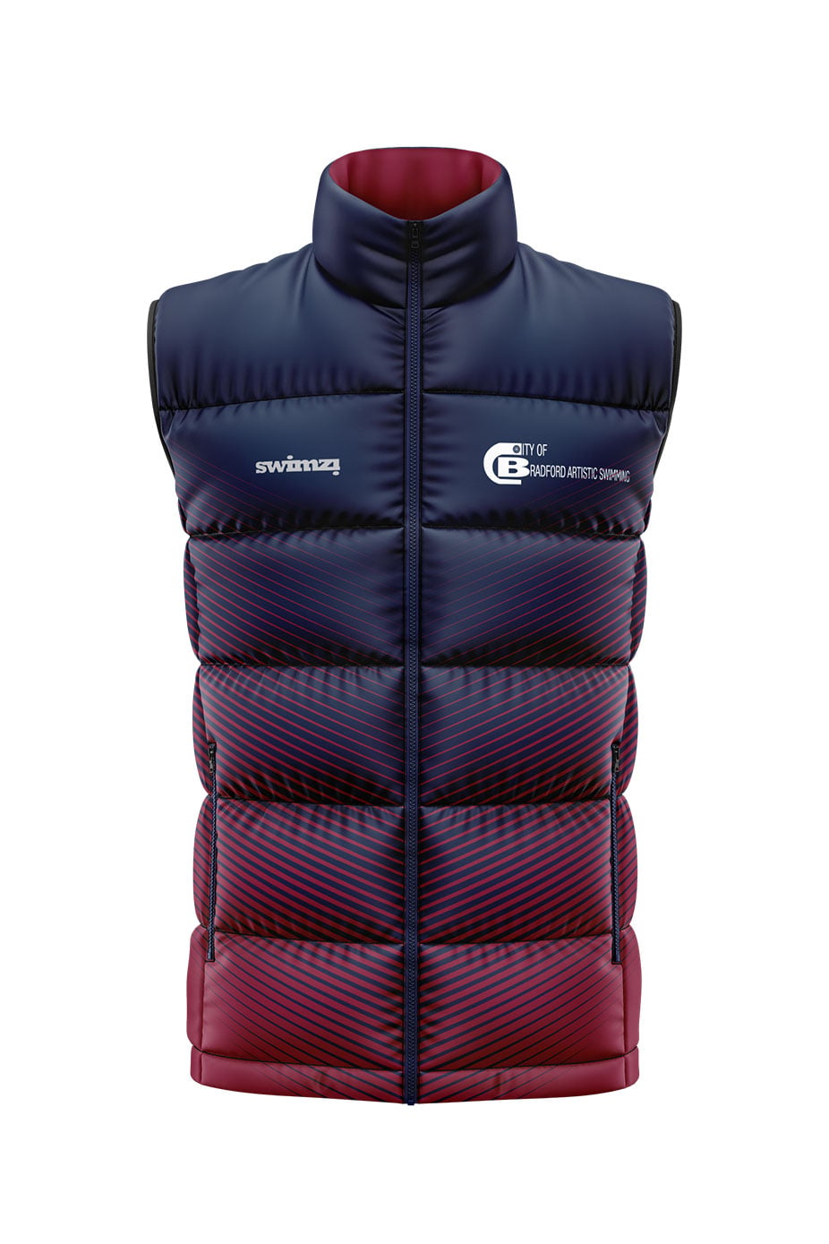 City of Bradford SC Kids Artistic Swimming Unisex Reversible Gilet