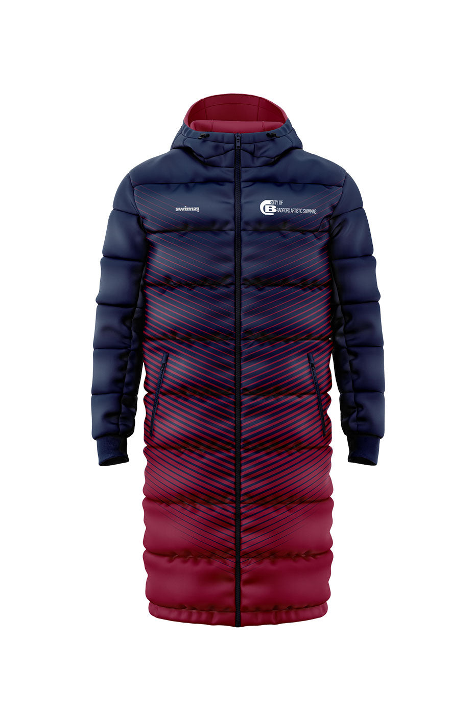 City of Bradford SC Kids Artistic Swimming Unisex Reversible Parka