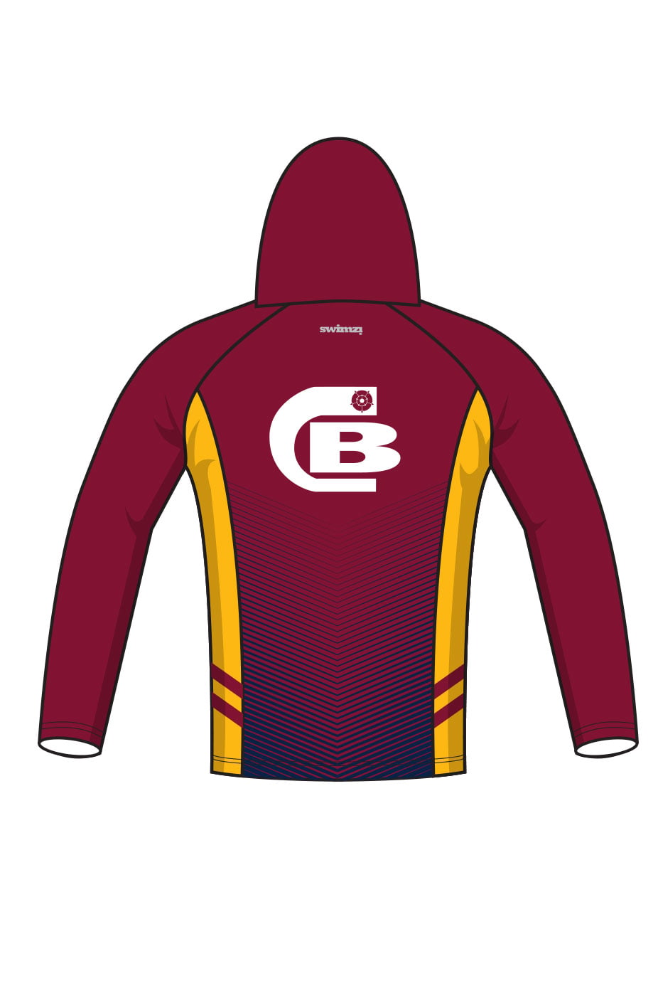 City of Bradford SC Kids Artistic Swimming Unisex Winter Zipped Performance Hoodie