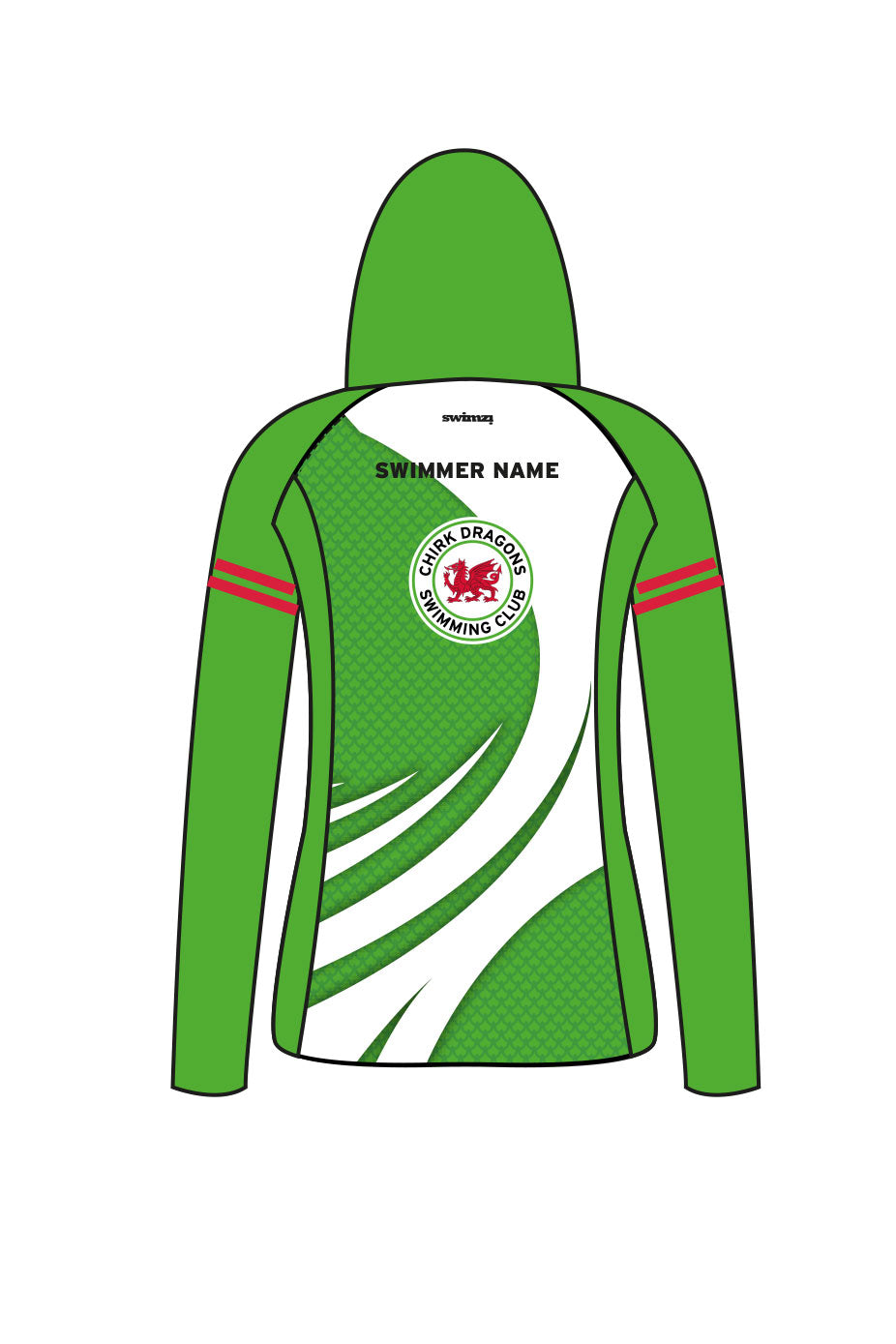 Chirk SC Kids Female Zipped Performance Hoodie
