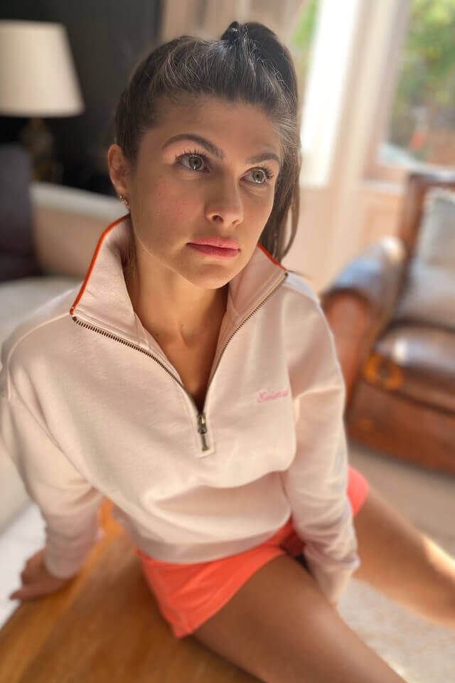 Half Zip - Crop Jumper