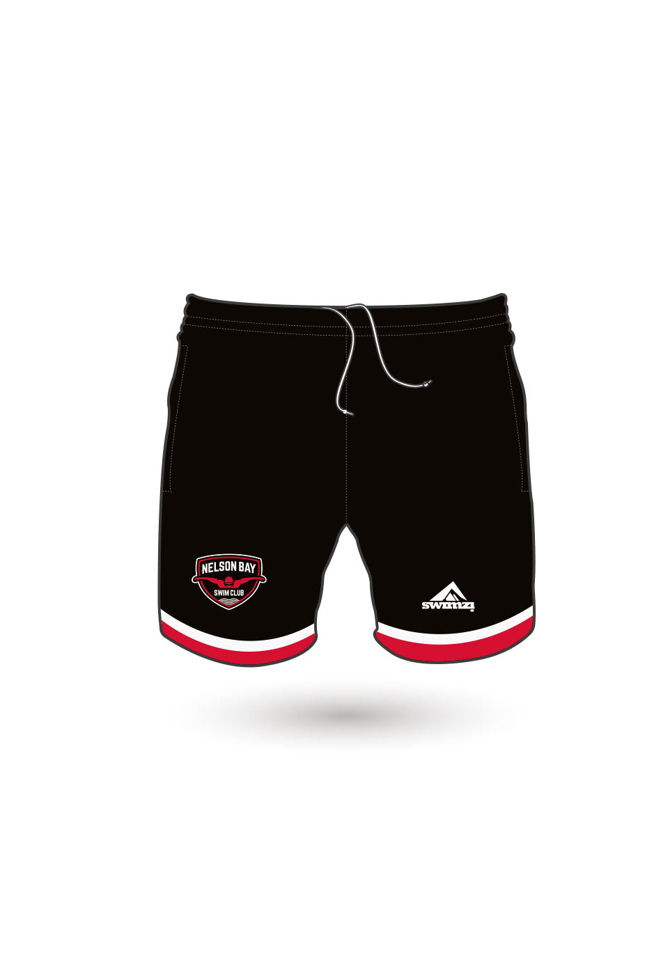 Nelson Bay Swim Club Adult Unisex Polyester Sport Shorts