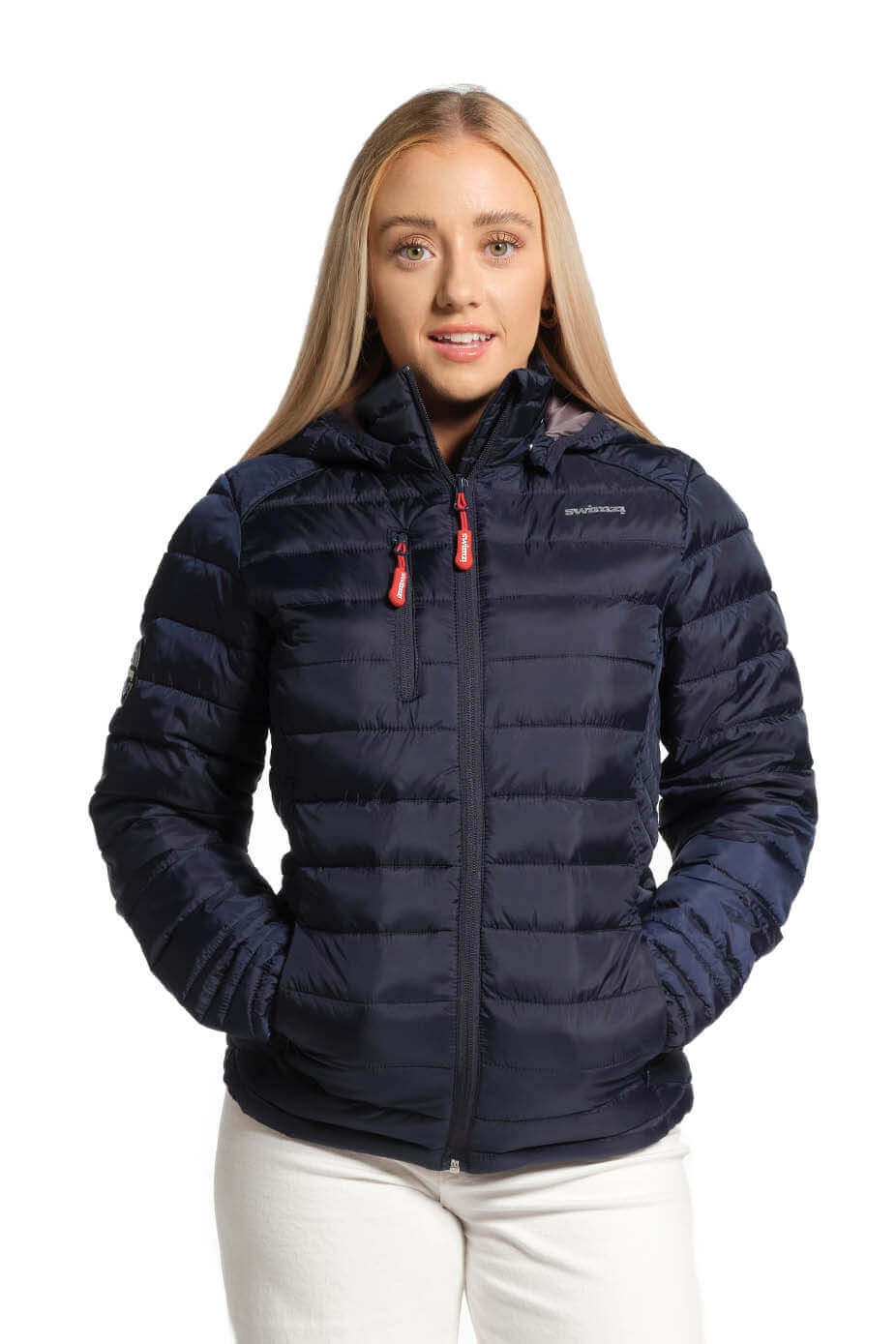 Swimzi Hooded Adventurer Navy Jacket – Ladies