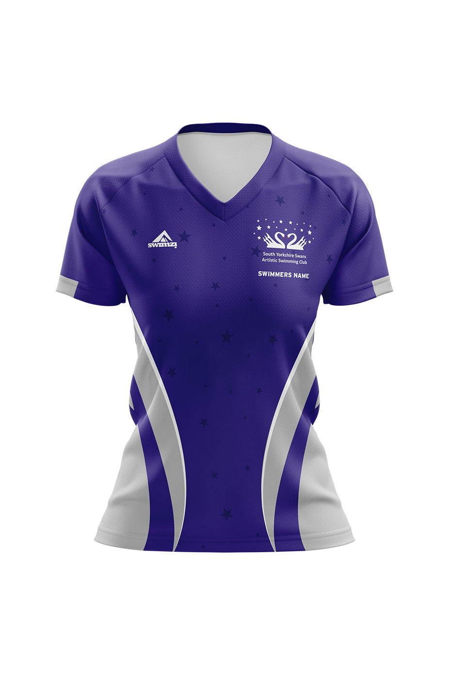 South Yorkshire Swans Artistic Swimming Club Adult Female Club Shirt - V-Neck