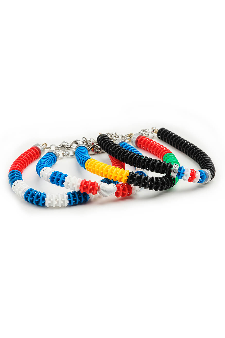 Nero Design, Black, Red, Blue and White Lane Rope - Swimmers Friendship Bracelet