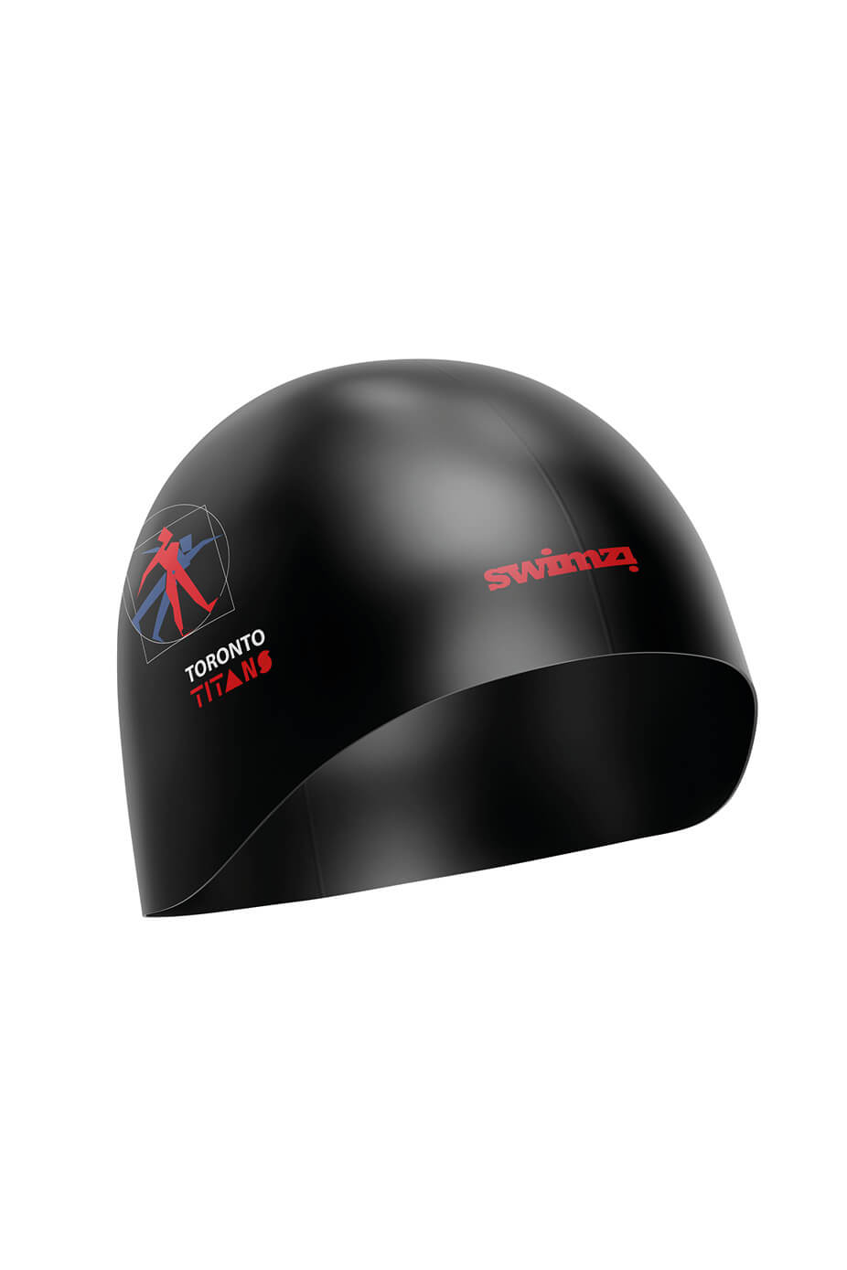 International Swimming League - Toronto Titans Gloss Silicone Racing Helmet Swim Cap