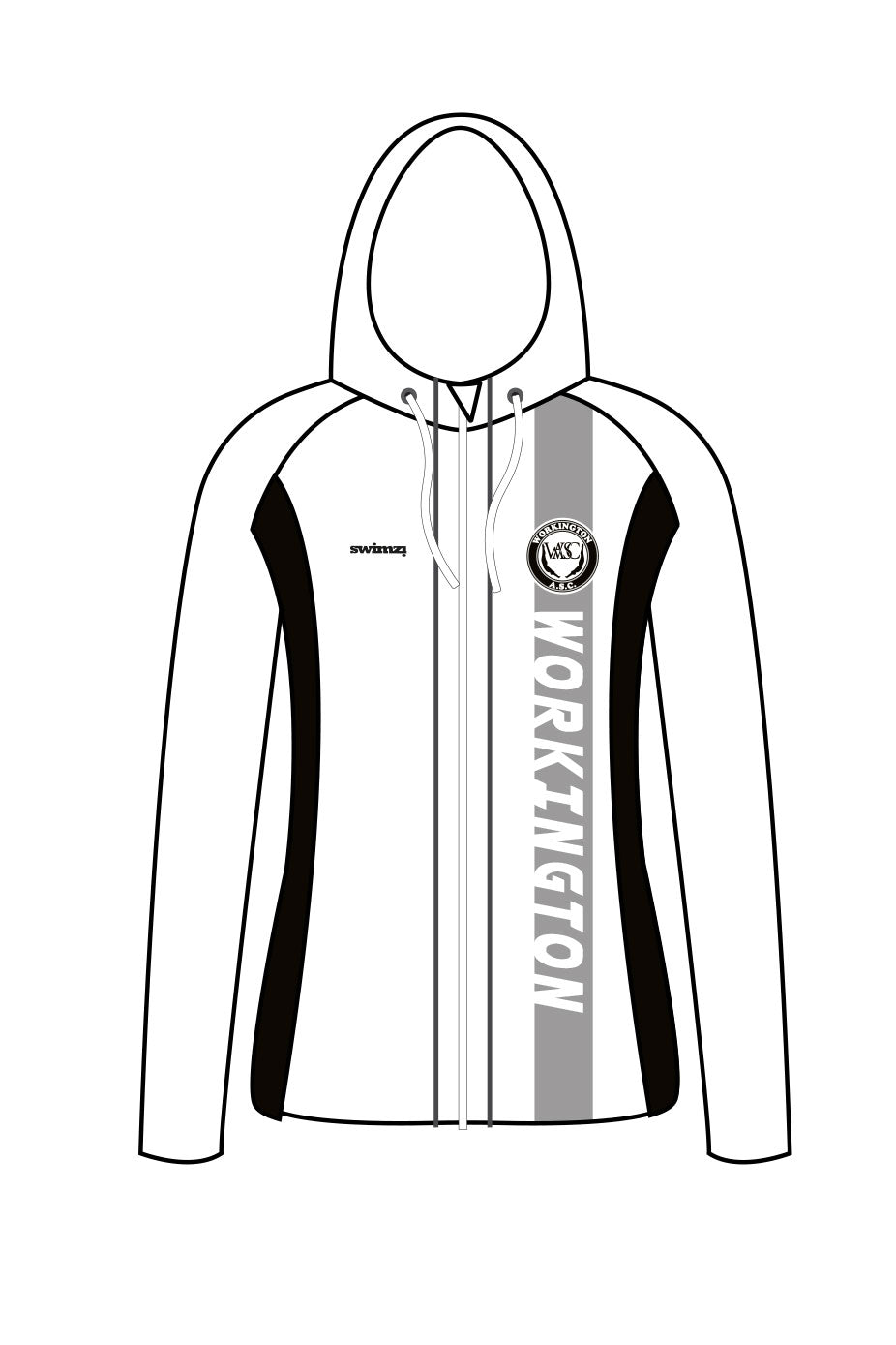 Workington ASC Adult Female Zipped Performance Hoodie