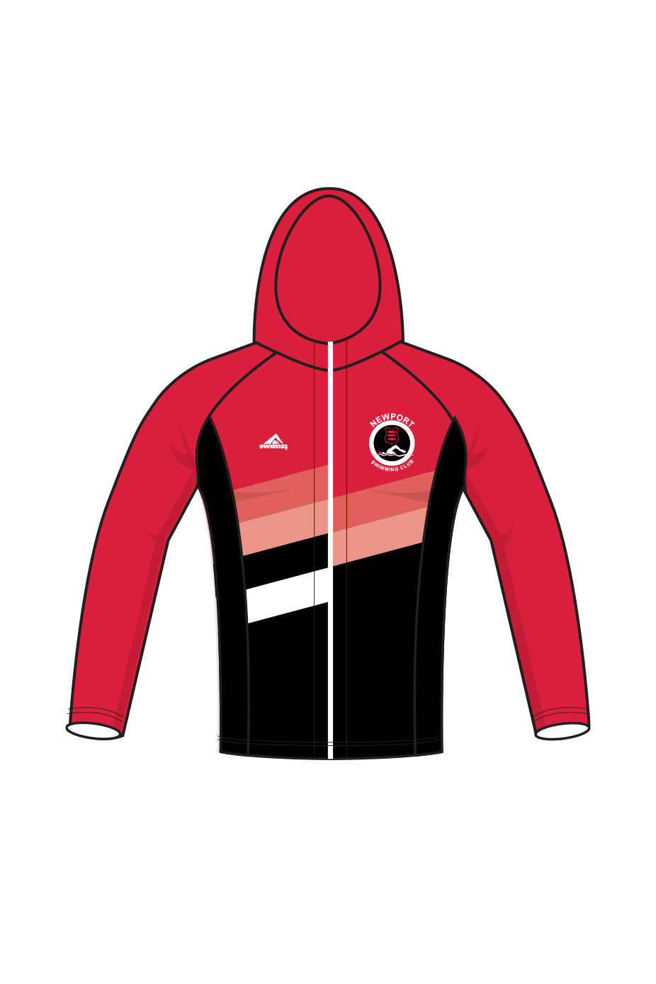 Newport amp District SC Kids Unisex Zipped Performance Hoodie image 0