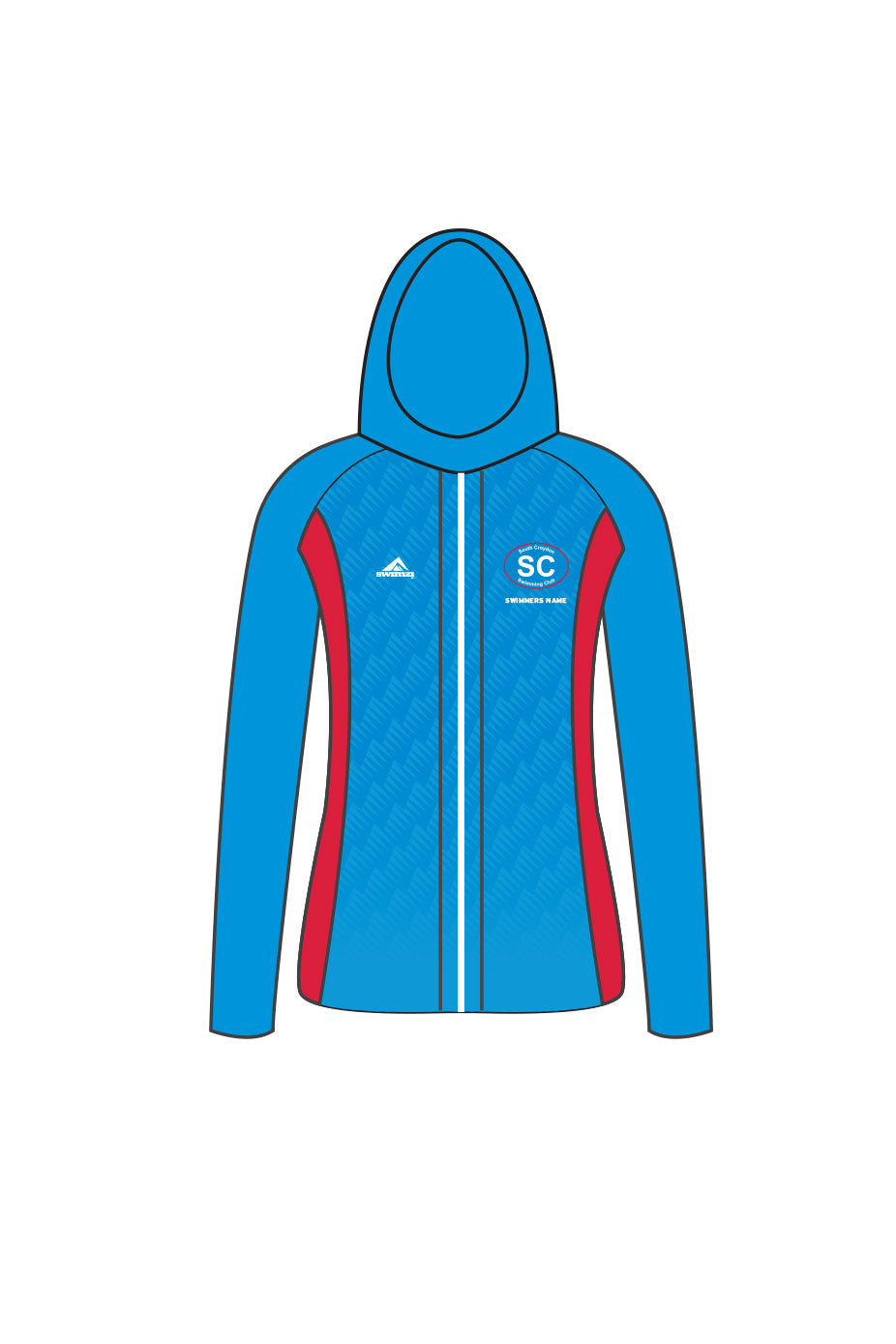South Croydon SC Kids Female Zipped Performance Hoodie image 0