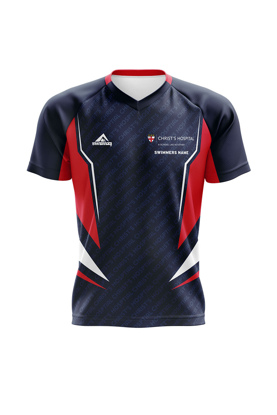 Schools Swimming Super League Kids Unisex Christ's Hospital Club Shirt - V-Neck image 0