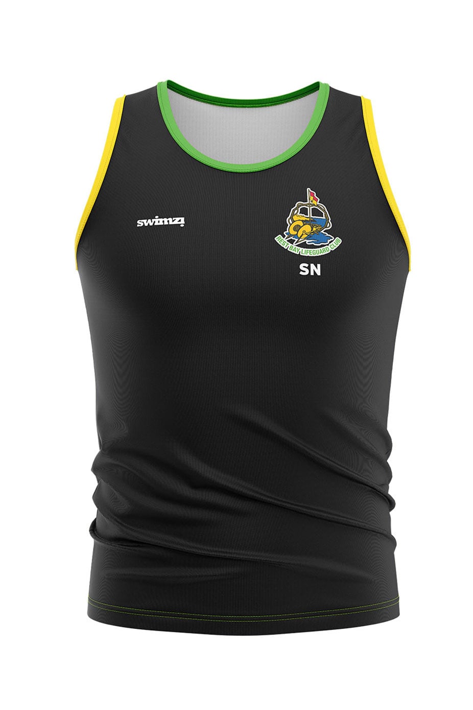 Rest Bay Lifeguards SC Kids Unisex Sports Vest - Black image 0