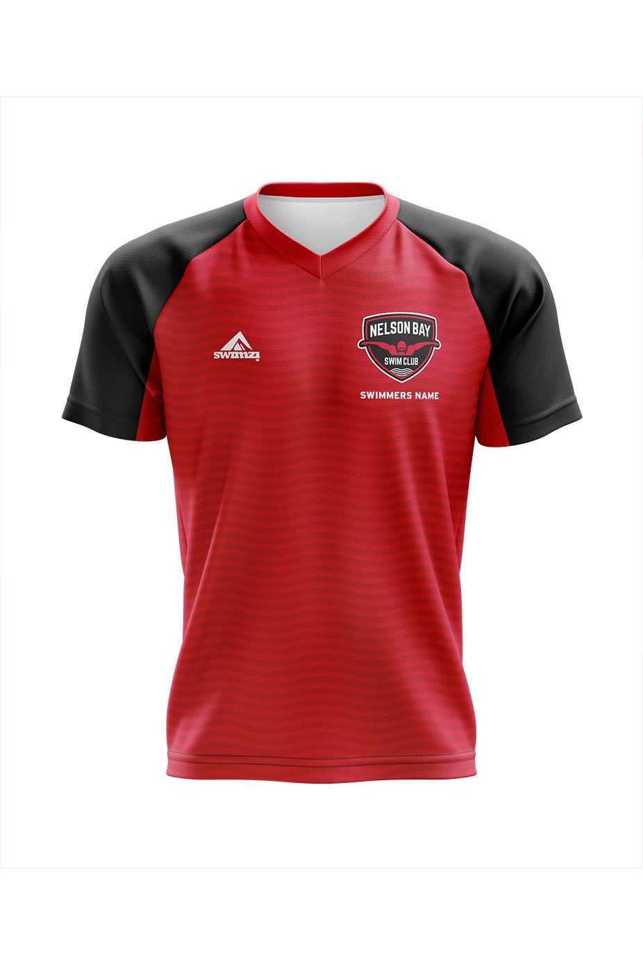 Nelson Bay Swim Club Kids Unisex Polyester Club Shirt - V-Neck image 0