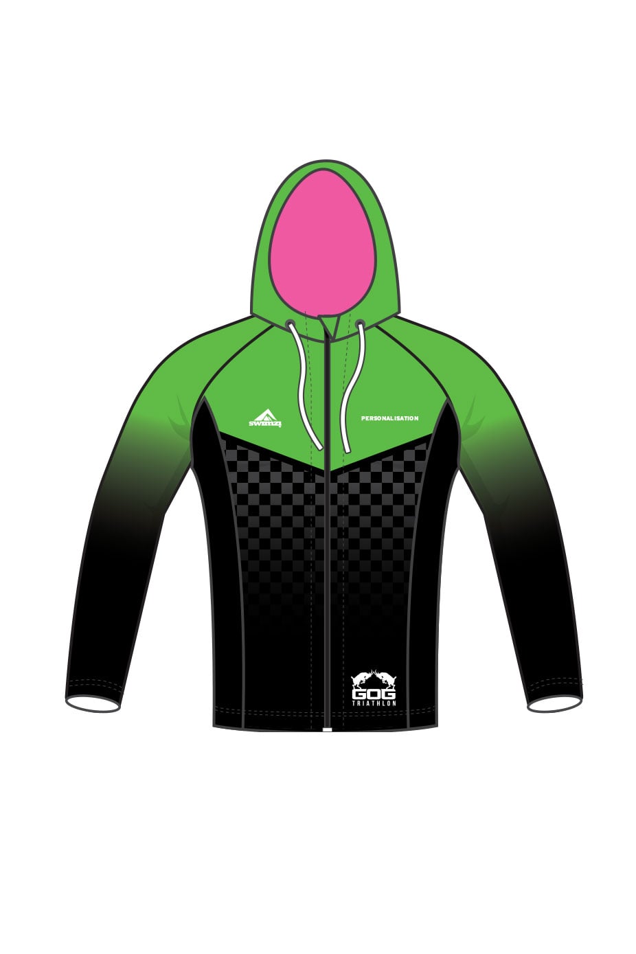 GOG Triathlon Club Kids Unisex Zipped Performance Hoodie image 0