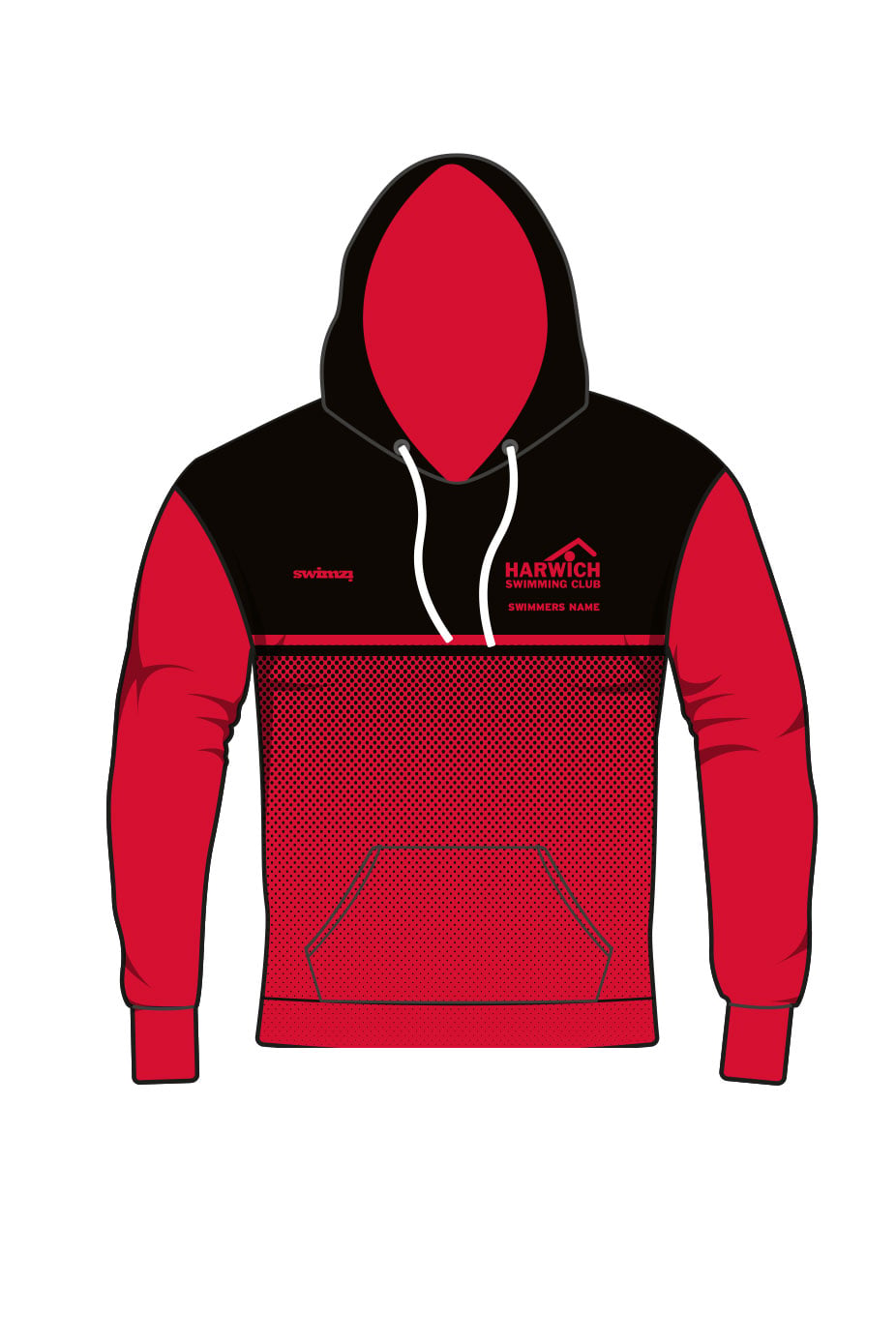 Harwich\, Dovercourt amp Parkeston Swimming Club Kids Unisex Pullover Performance Hoodie image 0
