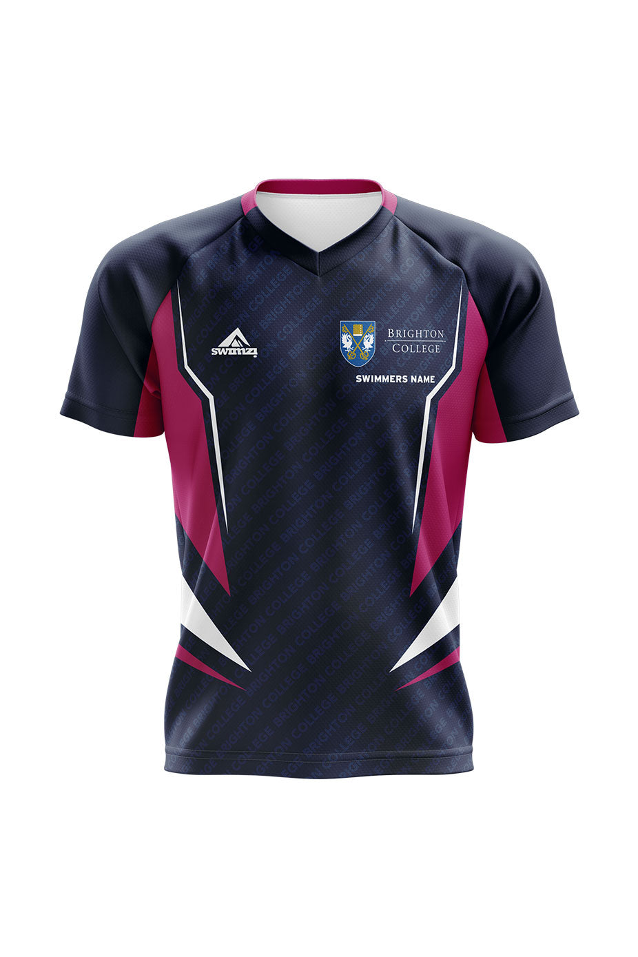 Schools Swimming Super League Kids Unisex Brighton College Club Shirt - V-Neck image 0