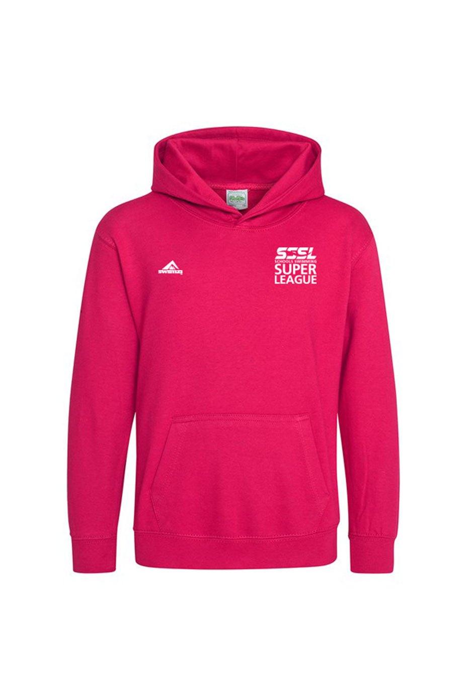 Schools Swimming Super League Adult Unisex SSSL Cotton Pullover Hoodie - Pink image 0