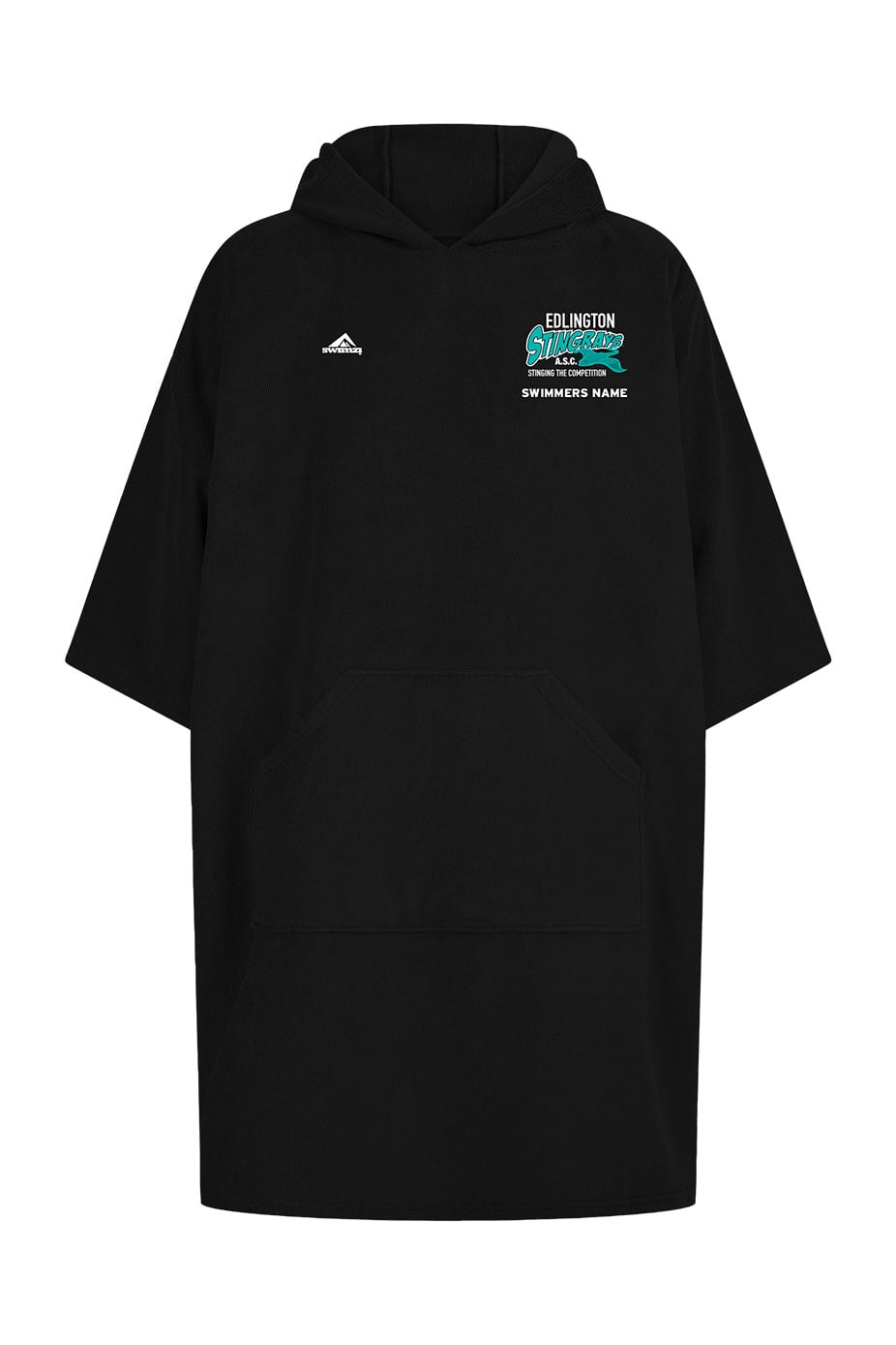 Edlington Stingrays ASC Adult Unisex Towel Poncho - Black image 0