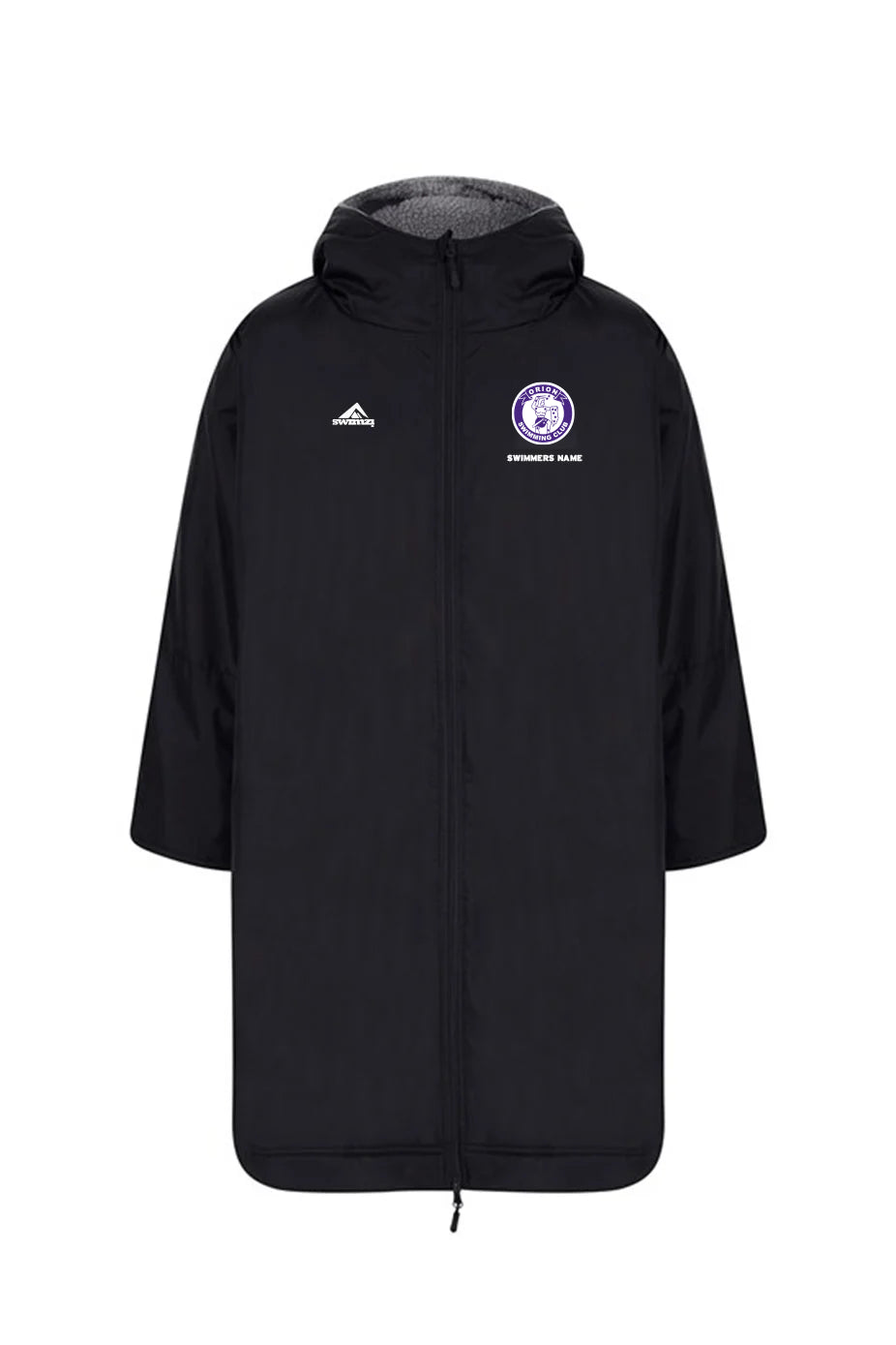 Orion SC Kids Unisex Swimzi Team Robe - Black image 0