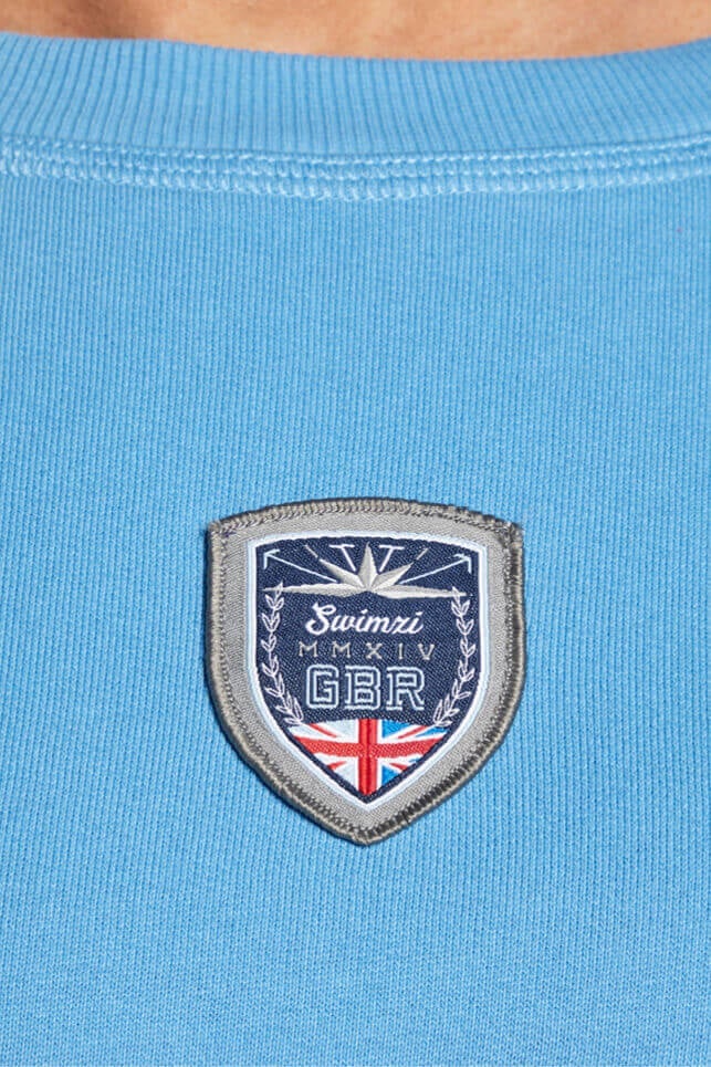 Olympic Blue Born 02 Swim - Crop Jumper