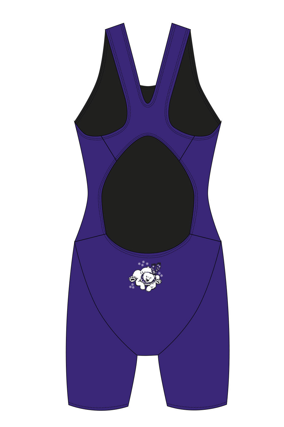 Polar Bear Challenge Adult Female Polar Bear Knee Suit - Purple image 1