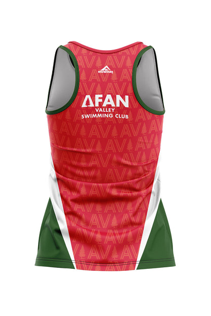 Afan Valley SC Adult Female Sports Vest - Red image 1