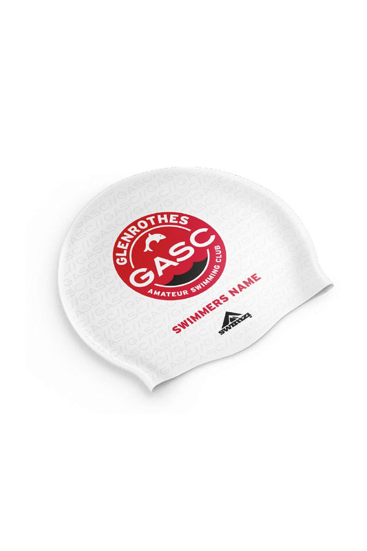 Unisex Club Swim Cap - Silicone Suede - White image 0