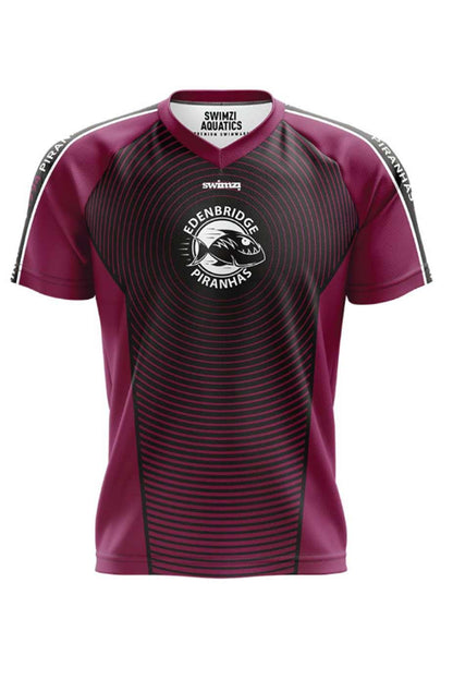 Edenbridge Piranhas SC Kids Unisex Polyester Club Shirt - V-Neck image 0
